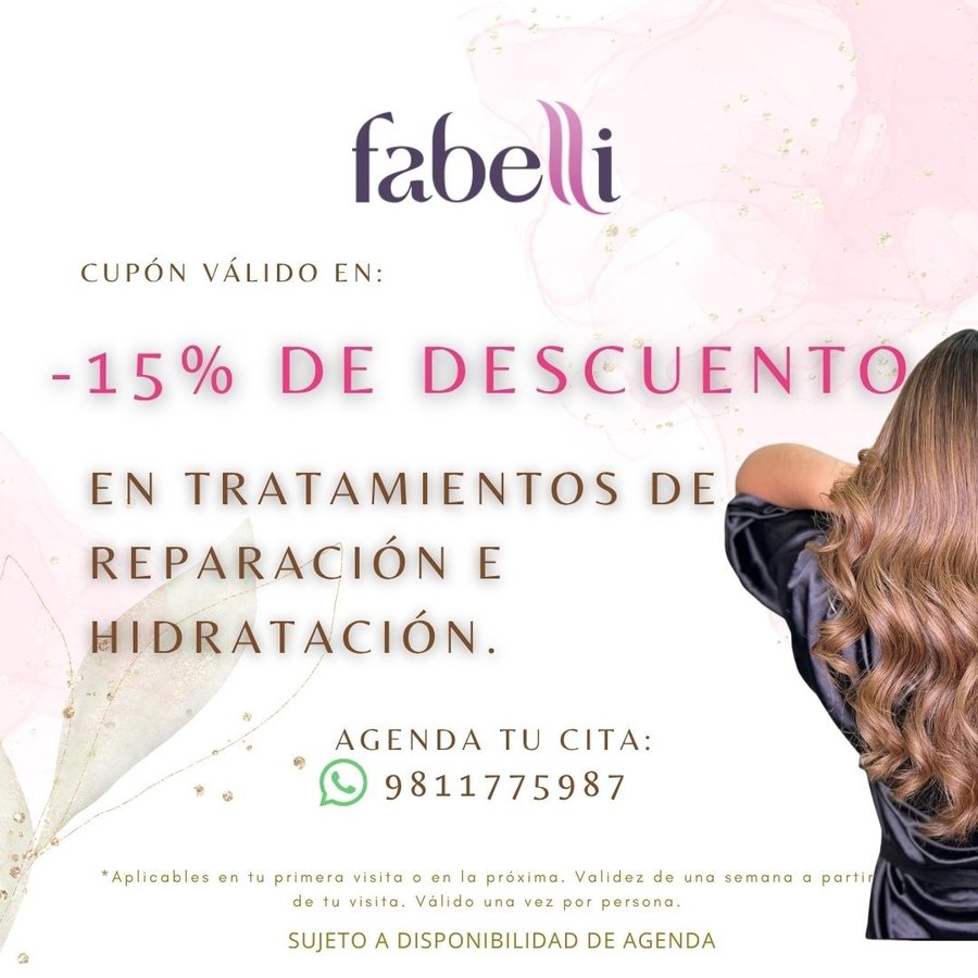 Cupón 15% de descuento en primera visita